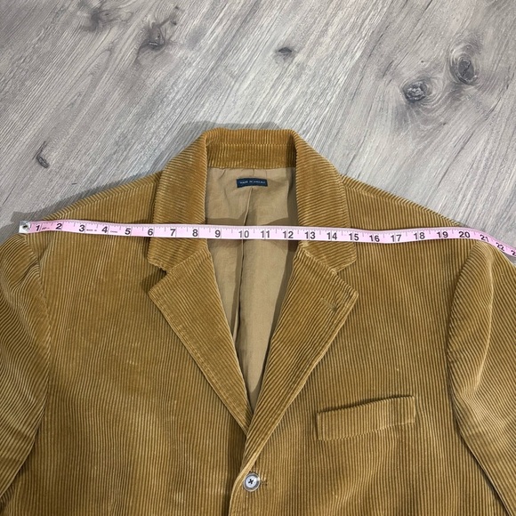 Vtg Polo Ralph Lauren Brown Corduroy Sport Coat Blazer Mens XL Preppy Cotton - Picture 9 of 16